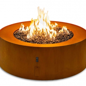 Out Fireplace Galio Star Corten Automatic