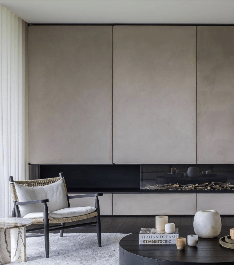 Avenue, lareira a gás fechada da Metalfire com design moderno.