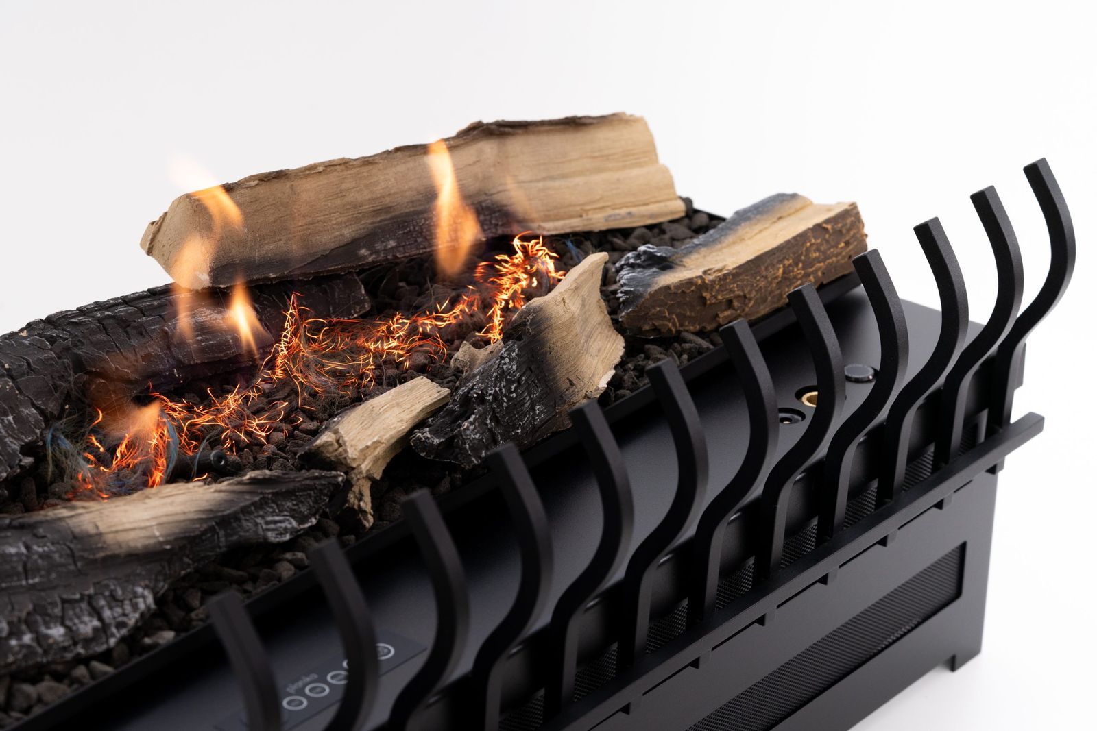 Basket Fire Logs with decorative grate