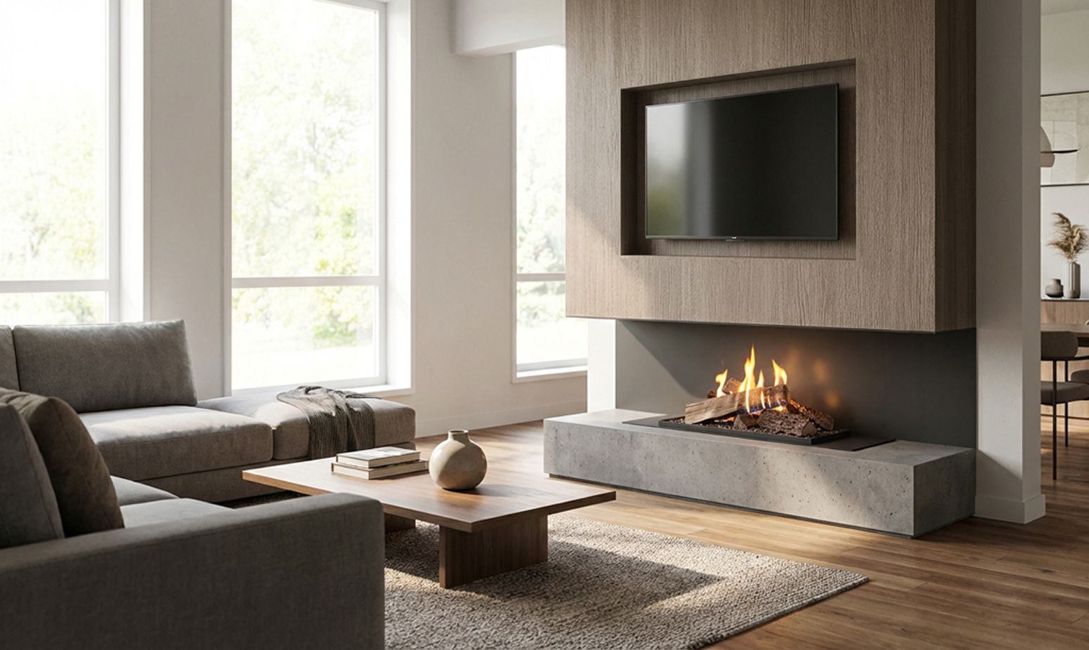 FLA4 FLOGS installed below a TV