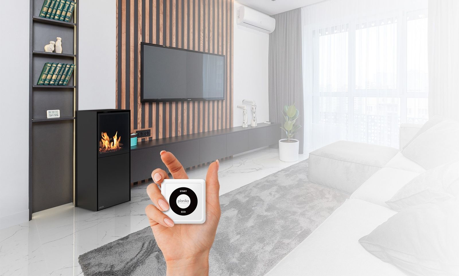 Scandi controlled with the remote
